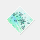 Serviette En Papier Tourneberge bleu vert turquoise mignon (Coin)