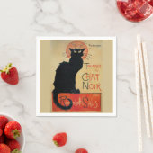 Serviette En Papier Tournee du Conversation Noir Steinlen (En situation)