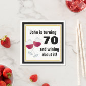 Serviette En Papier Tourner 70 et gagner à son sujet (En situation)