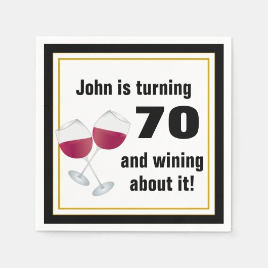 Serviette En Papier Tourner 70 et gagner à son sujet (Devant)