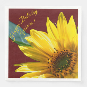 Serviette En Papier Tournesol