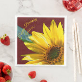 Serviette En Papier Tournesol (En situation)
