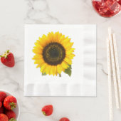 Serviette En Papier Tournesol (En situation)