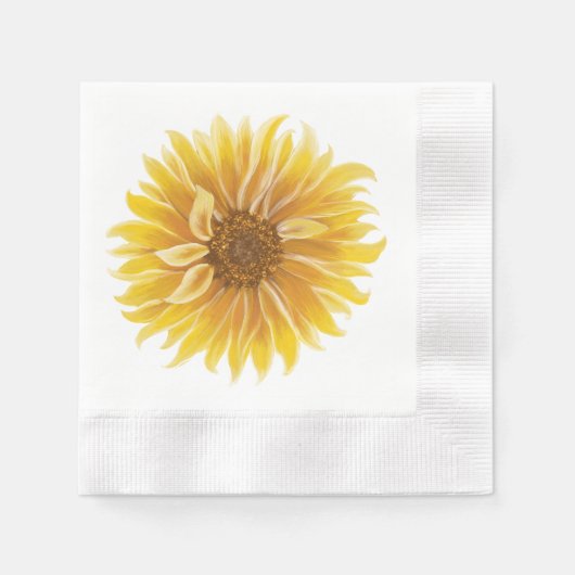 Serviette En Papier Tournesol (Devant)