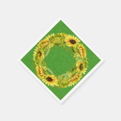 Serviette En Papier Tournesol (Coin)