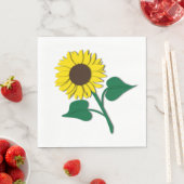 Serviette En Papier Tournesol (En situation)