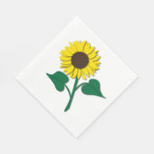 Serviette En Papier Tournesol (Coin)