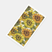 Serviette En Papier Tournesol à main (Coin)