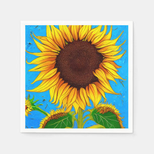 Serviette En Papier Tournesol de campagne