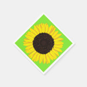 Serviette En Papier Tournesol fête d'anniversaire (Coin)