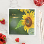 Serviette En Papier Tournesol Fêtons (En situation)