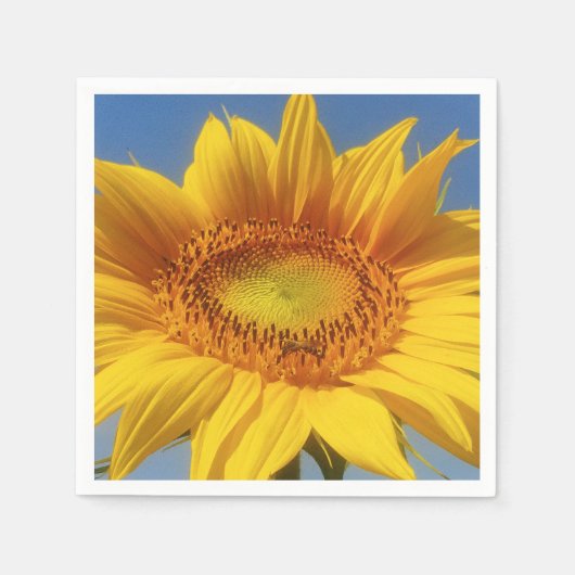 Serviette En Papier Tournesol jaune (Devant)