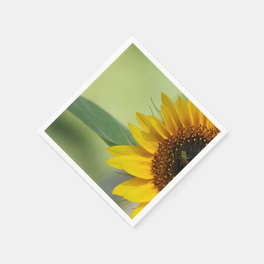 Serviette En Papier Tournesol jaune (Coin)