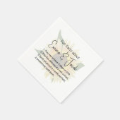 Serviette En Papier Tournesol mariage avec des faits amusants (Coin)