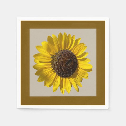 Serviette En Papier Tournesol Napkin papier (Devant)