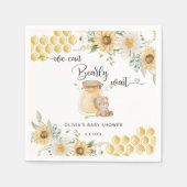 Serviette En Papier Tournesol on peut attendre baby shower (Devant)