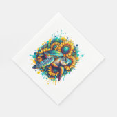 Serviette En Papier Tournesol Tortue (Coin)