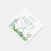 Serviette En Papier Tournez Fore Blue Golf 4e anniversaire (Coin)