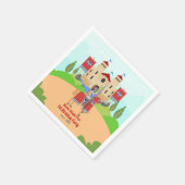 Serviette En Papier Tournoi médiéval des chevaliers fête d'anniversair (Coin)