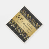 Serviette En Papier Tournois d'or 50e anniversaire de Mariage (Coin)