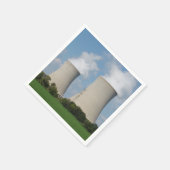 Serviette En Papier Tours de refroidissement Plante d'énergie nucléair (Coin)