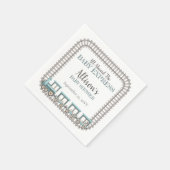 Serviette En Papier Tous à bord du Baby shower bébé Express Train Boy (Coin)