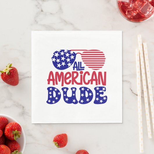 Serviette En Papier Tous les mecs américains (En situation)