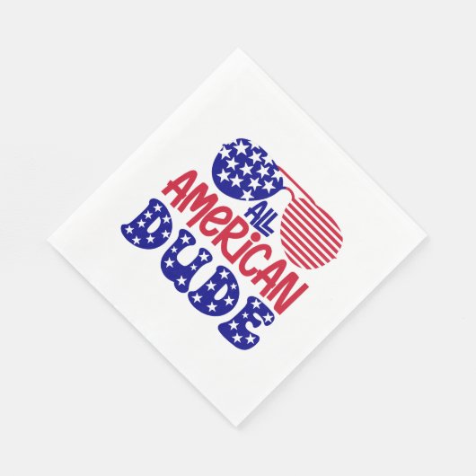 Serviette En Papier Tous les mecs américains (Coin)