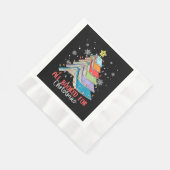 Serviette En Papier Tous Réservés Pour Noël Livre Arbre de Noël Lumièr (Coin)