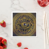 Serviette En Papier Tous voir Mystic Eye Gold sur Nebula Sky (En situation)