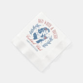 Serviette En Papier Tout American Red White et Boujee (Coin)