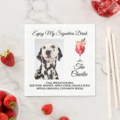 Serviette En Papier Tout animal de compagnie Signature Boire Mariage P (En situation)