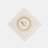 Serviette En Papier TOUT Anniversaire Élégant Monogram Napkin (Coin)