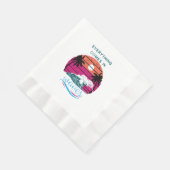 Serviette En Papier Tout Arrive par Vagues (Coin)