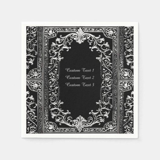 Serviette En Papier Tout cadre en argent d'occasion (Devant)