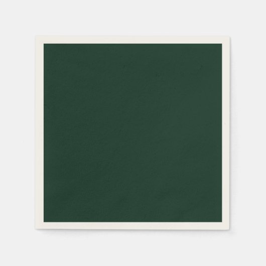 Serviette En Papier Tout événement vert forêt uni (Devant)