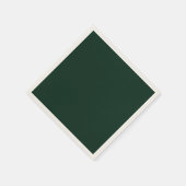 Serviette En Papier Tout événement vert forêt uni (Coin)