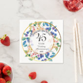 Serviette En Papier Tout Mariage (45) Anniversaire de baies de cadres (En situation)