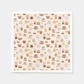 Serviette En Papier Tout mon Motif Quilt Patchwork Café No5 (Devant)