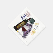 Serviette En Papier Tout raisin d'occasion dans le vin (Coin)