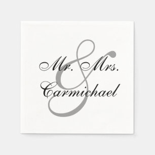 Serviette En Papier Tout Simplement Parfait M. & Mme Napkin