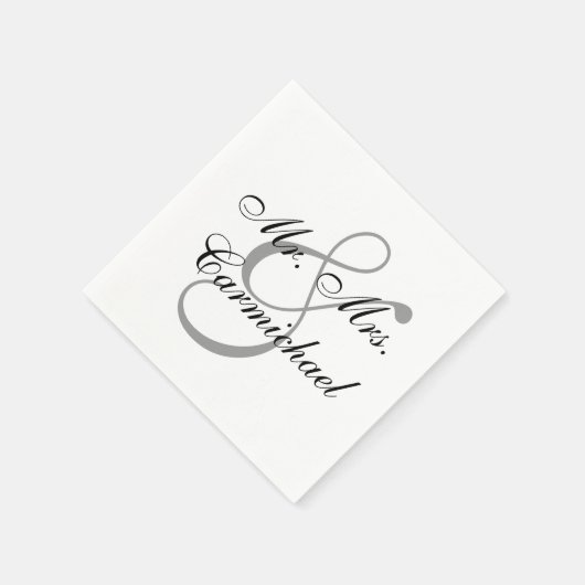 Serviette En Papier Tout Simplement Parfait M. & Mme Napkin (Coin)