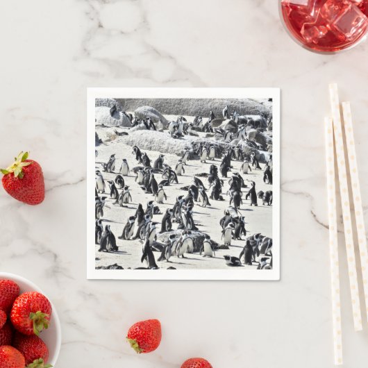 Serviette En Papier Tout un tas de pingouins papier serviette (En situation)