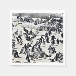 Serviette En Papier Tout un tas de pingouins papier serviette