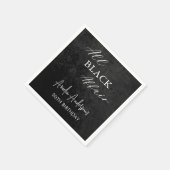 Serviette En Papier Toute Black Affair Anniversaire Fête Moderne Éléga (Coin)