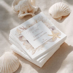 Serviette En Papier Toute la mer est un amour: Baby Shower
