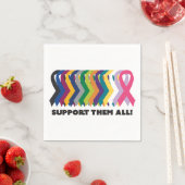 Serviette En Papier Toute la sensibilisation au cancer (En situation)