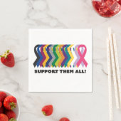 Serviette En Papier Toute la sensibilisation au cancer (En situation)