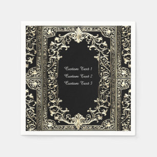 Serviette En Papier Toute Occasion Gold Frame