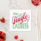 Serviette En Papier Toutes les filles Jingle Noël | Napkin (En situation)